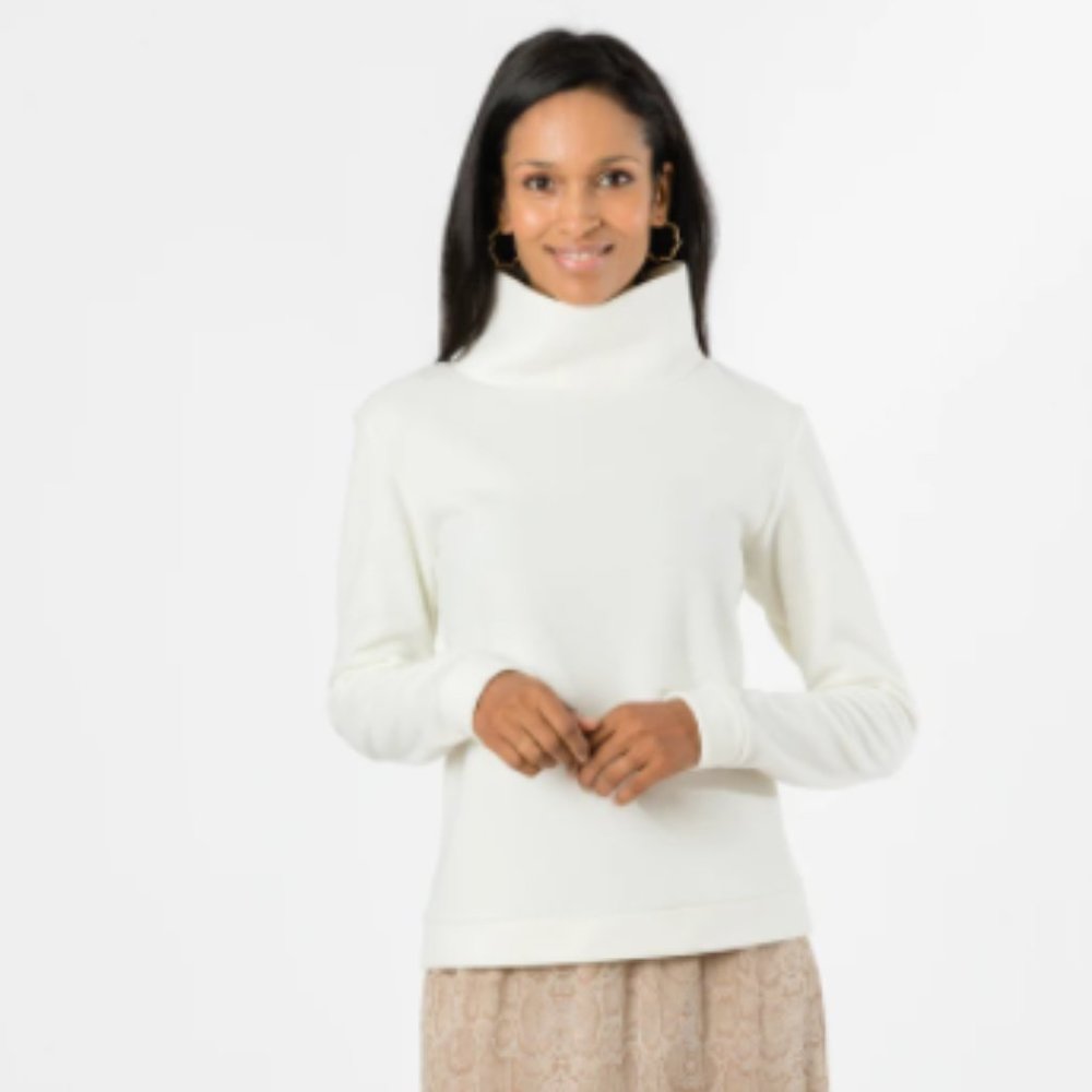Dudley Stephens Park Slope Vello Fleece Off White